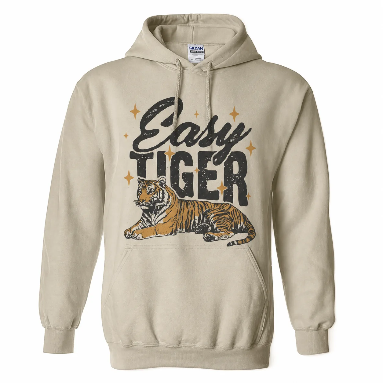 Easy Tiger Hoodie – Funny Vintage Tiger Hooded Sweatshirt Easy Tiger Hoodie – Funny Vintage Tiger Hooded Sweatshirt
