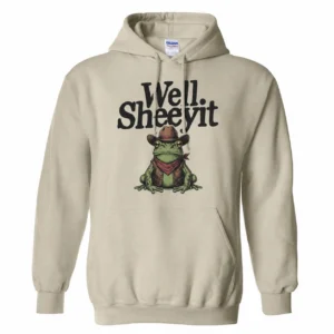 Funny Cowboy Frog Hoodie – Well Sheeyit Vintage Western Sweatshirt