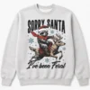 Sorry Santa I’ve Been Feral Hoodie – Funny Raccoon Christmas Sweatshirt