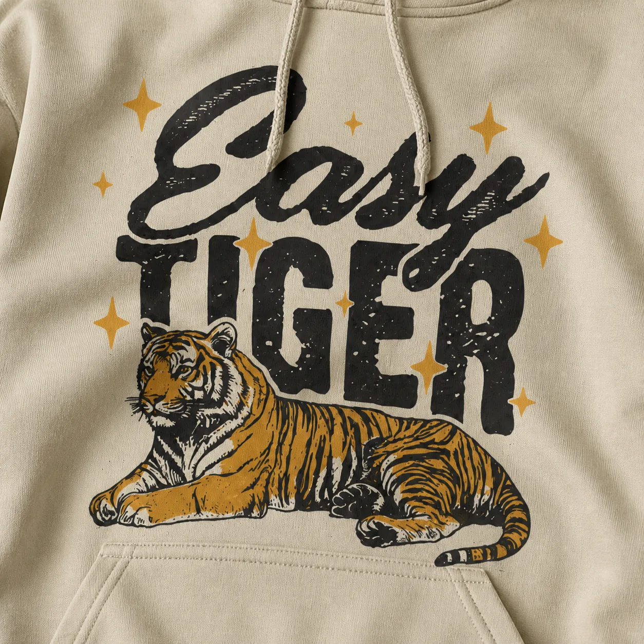 Easy Tiger Hoodie – Funny Vintage Tiger Hooded Sweatshirt Easy Tiger Hoodie – Funny Vintage Tiger Hooded Sweatshirt