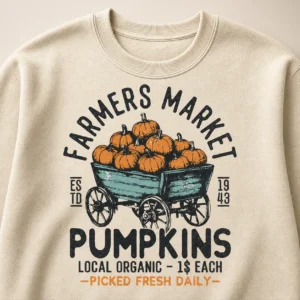 Farmers Market Pumpkins Sweatshirt – Vintage Fall Crewneck Farmers Market Pumpkins Sweatshirt – Vintage Fall Crewneck