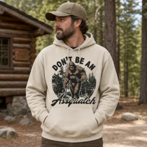 Funny Bigfoot Hoodie – Don’t Be An Assquatch Vintage Sasquatch Sweatshirt