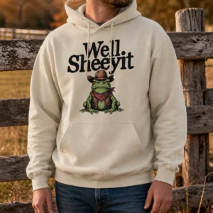 Funny Cowboy Frog Hoodie – Well Sheeyit Vintage Western Sweatshirt Funny Cowboy Frog Hoodie – Well Sheeyit Vintage Western Sweatshirt