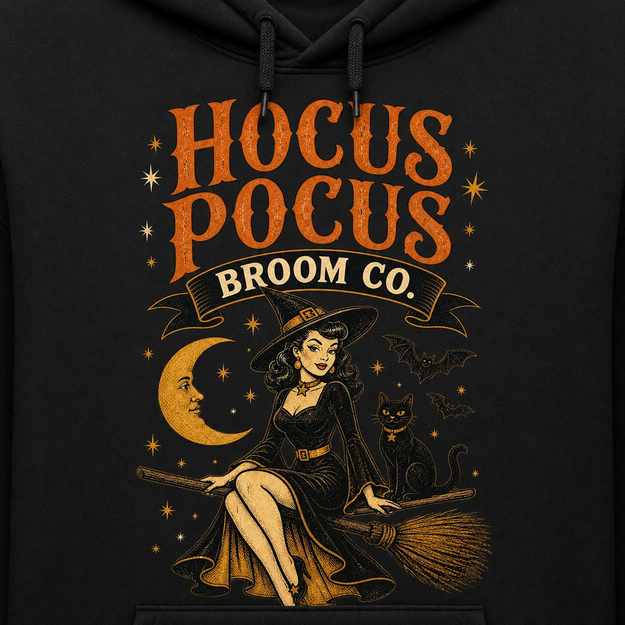 Hocus Pocus Broom Co. Hoodie – Retro Witch Halloween Sweatshirt Hocus Pocus Broom Co. Hoodie – Retro Witch Halloween Sweatshirt