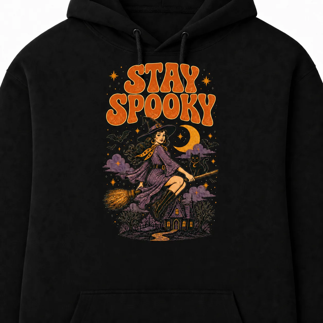 Stay Spooky Hoodie – Retro Witch Halloween Sweatshirt Stay Spooky Hoodie – Retro Witch Halloween Sweatshirt