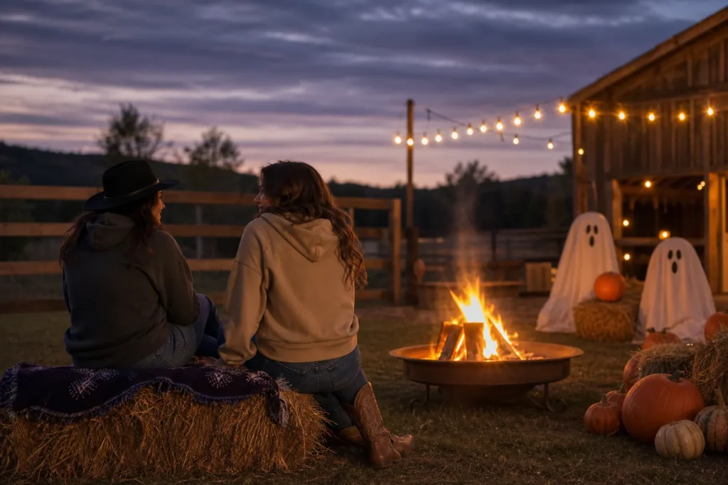western halloween ranch bonfire