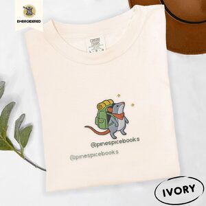 Ivory Adventurer Mouse Embroidered T-Shirt