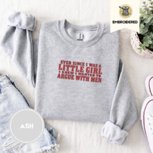 Ash Argue With Men Embroidered Sweatshirt