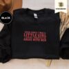 Black Argue With Men Embroidered Sweatshirt
