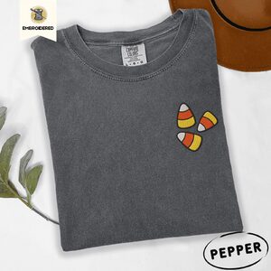 Pepper Candy Corn Trio Embroidered T-Shirt