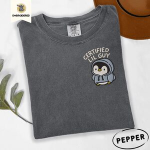 Pepper Certified Lil Guy Hoodie Penguin Embroidered T-Shirt
