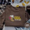 Dark Chocolate Cowboy Romance Book Club Embroidered Sweatshirt