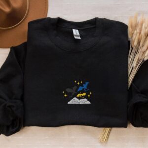 Flat lay of the Dragons and Open Book Embroidered Sweatshirt