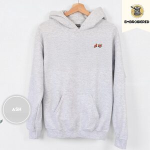 Ash Five Playful Foxes Embroidered Hoodie