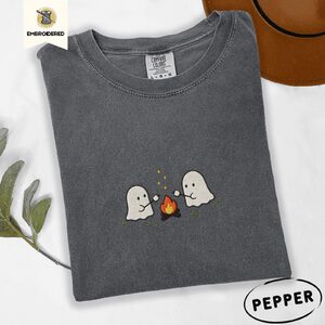Pepper Ghost Campfire Embroidered T-Shirt