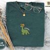 Blue Spruce Green Longneck Cowboy Embroidered T-Shirt