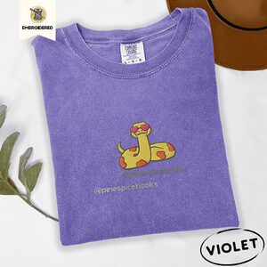 Violet Heart Sunglasses Snake Embroidered T-Shirt