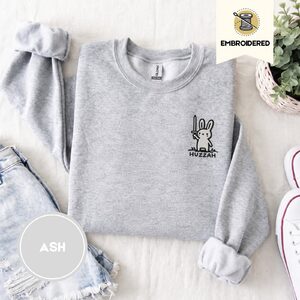 Ash Huzzah Sword Bunny Embroidered Sweatshirt