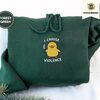Forest Green I Choose Violence Duck Embroidered Hoodie