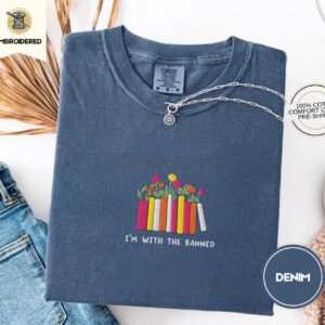 Denim I'm With the Banned Embroidered T-Shirt