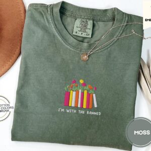 Moss I'm With the Banned Embroidered T-Shirt