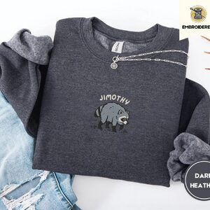 Dark Heather Jimothy Raccoon Embroidered Sweatshirt