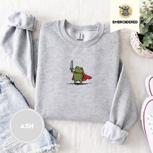 Ash Knight Frog Embroidered Sweatshirt