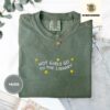 Flat lay of the Library Girls and Stars Embroidered T-Shirt