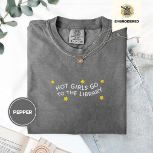 Pepper Library Girls and Stars Embroidered T-Shirt
