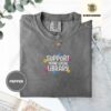 Pepper Library Lettering and Flowers Embroidered T-Shirt