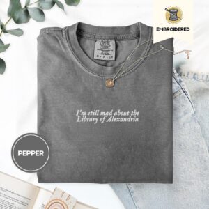 Pepper Library of Alexandria Embroidered T-Shirt