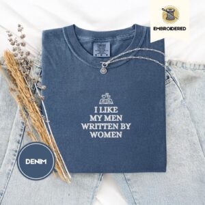 Denim Men Written By Women Embroidered T-Shirt