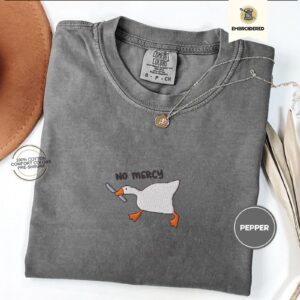 Pepper No Mercy Goose Embroidered T-Shirt