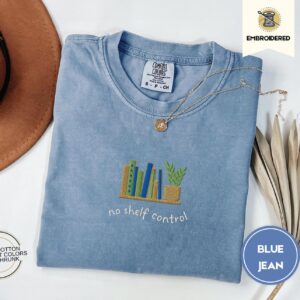 Blue Jean No Shelf Control Embroidered T-Shirt