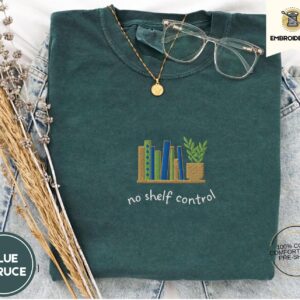 Blue Spruce No Shelf Control Embroidered T-Shirt