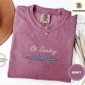 Berry Oh Darling Sword Embroidered T-Shirt