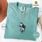 Silly Goose Martini Embroidered T-Shirt – Funny Animal Lover Gift
