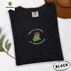 Black Overstimulated Cowboy Frog Embroidered T-Shirt