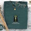 Blue Spruce Plotting Vampire Frog Embroidered T-Shirt