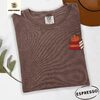 Espresso Pumpkin Book Stack Embroidered T-Shirt