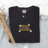 Black Read More Books Daisy Embroidered T-Shirt