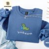Indigo Blue Reading Bookworm Embroidered Sweatshirt