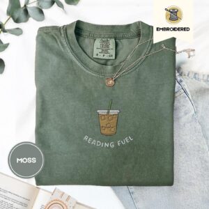 Moss Reading Fuel Iced Coffee Embroidered T-Shirt