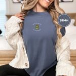Silly Goose Martini Embroidered T-Shirt – Funny Animal Lover Gift