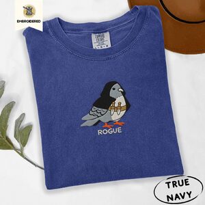 True Navy Rogue Pigeon Embroidered T-Shirt