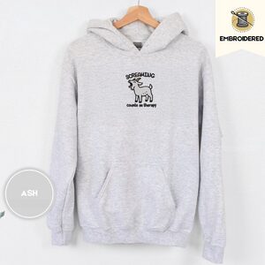 Ash Screaming Goat Embroidered Hoodie
