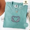 Seafoam Shark Heart Embroidered T-Shirt
