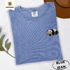 Blue Jean Sleeping Panda Embroidered T-Shirt