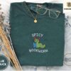 Blue Spruce Spicy Bookworm Embroidered T-Shirt