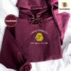 Maroon Stability Duck Embroidered Hoodie